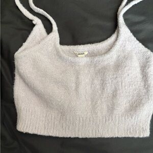 Garage Lilac Fuzzy Camisole Tank